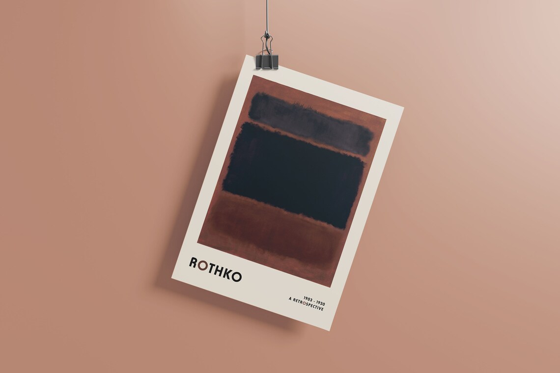Mark Rothko Vintage Exhibition Poster, Art Print - Image 3
