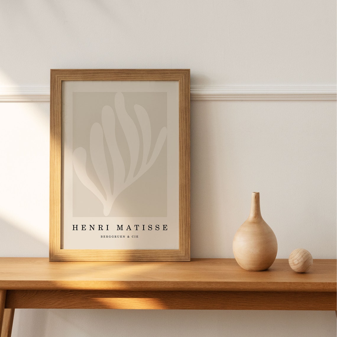 Henri Matisse Berggruen Cie Print White Leaf Cutout Minimalist Art - Image 5