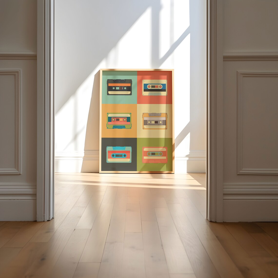 Cassette Tape Pop Art Music Poster, College Room Decor - Image 5