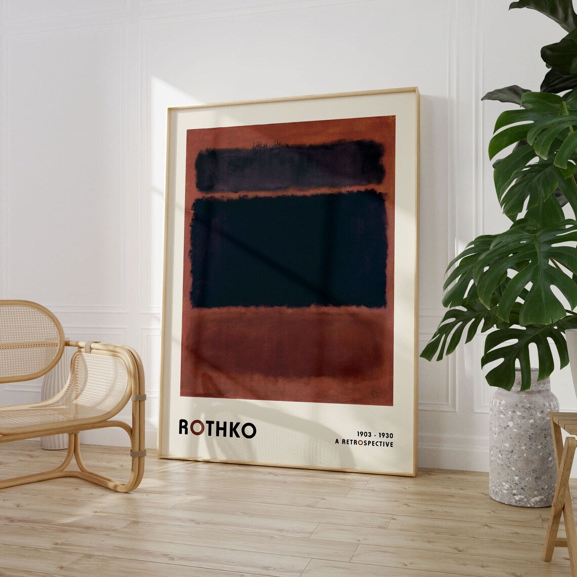 Mark Rothko Vintage Exhibition Poster, Art Print