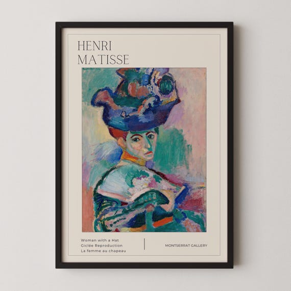 Henri Matisse Woman With Hat Fauvist Print Modern Home Decor