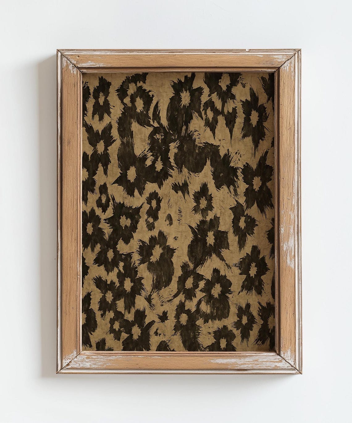 Japandi Wall Art Abstract Floral Vintage Botanical Print