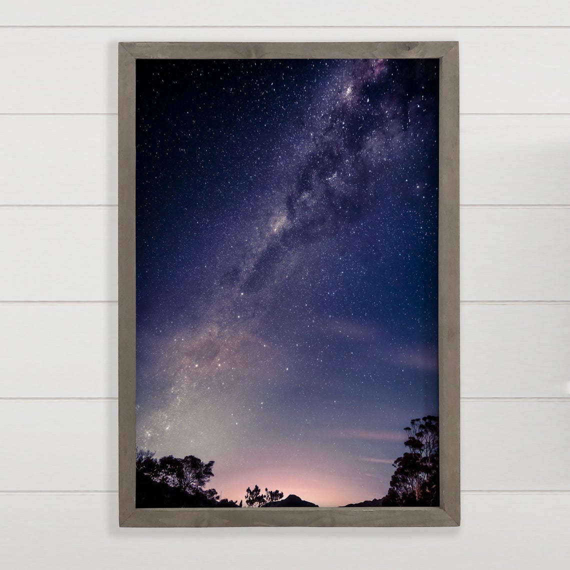 Night Sky Canvas Milky Way Stars Galaxy Night Photography Poster