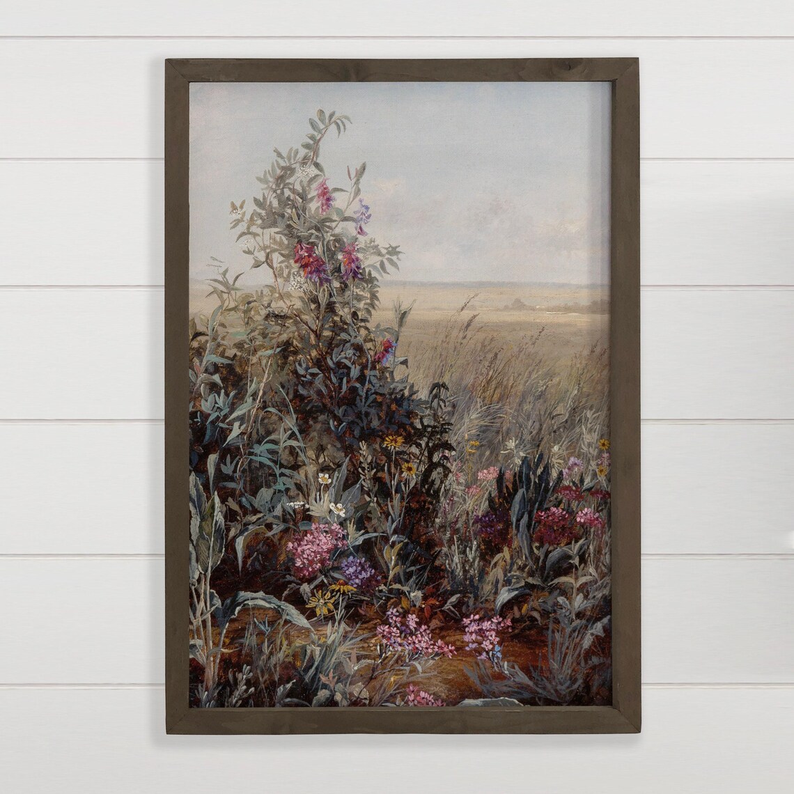 Vintage Wildflowers Flourishing Field Botanical Painting Art Poster