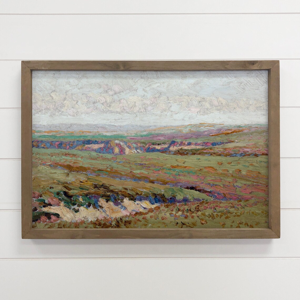 Little River Arkansas Rolling Prairie Impressionist Landscape Poster