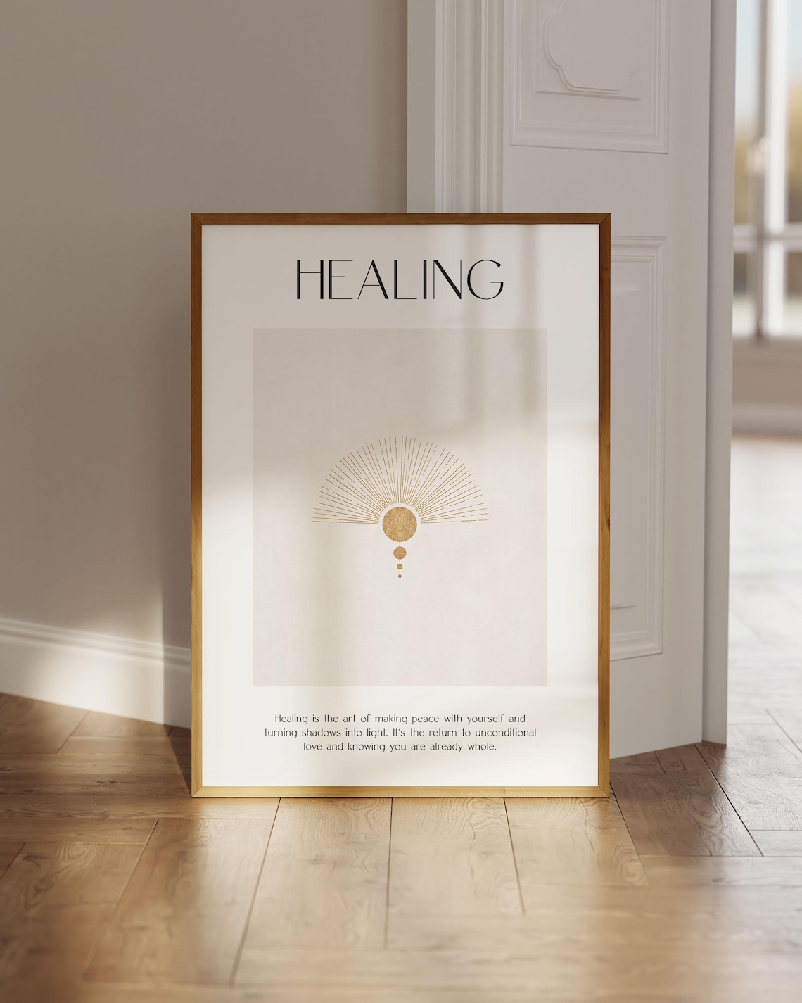 Healing Definition Poster, Mental Health Art Print