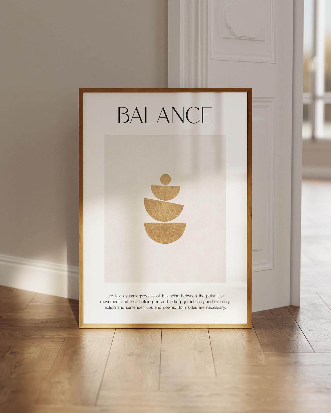 Balance Poster, Spiritual Minimalist Art Print