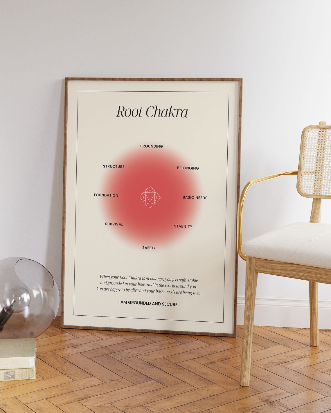 Chakra Root Poster Print, Yoga Studio Decor