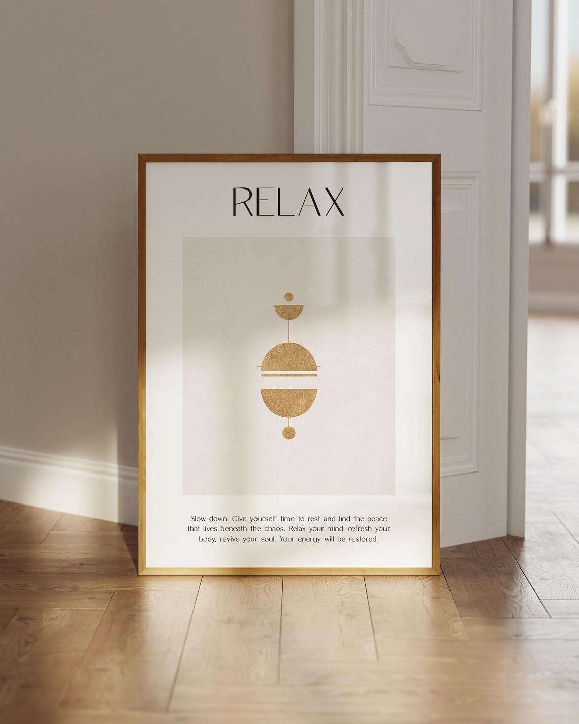 Relaxation Mindfulness Spiritual Quotes Art Print