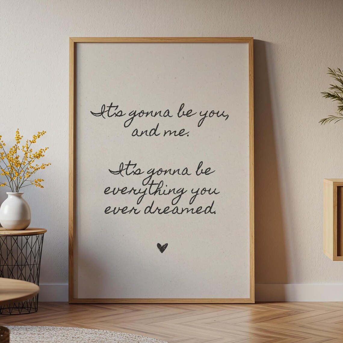 You And Me Disclosure Love Letter Art Print