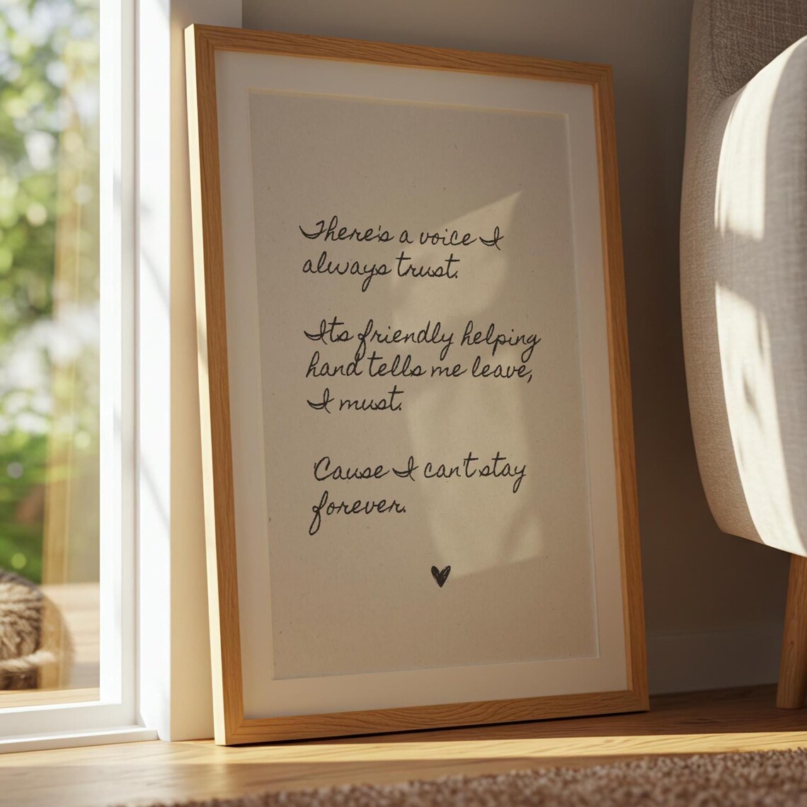 House Music Love Letter Lyrics Handwritten Retro Club Wall Poster