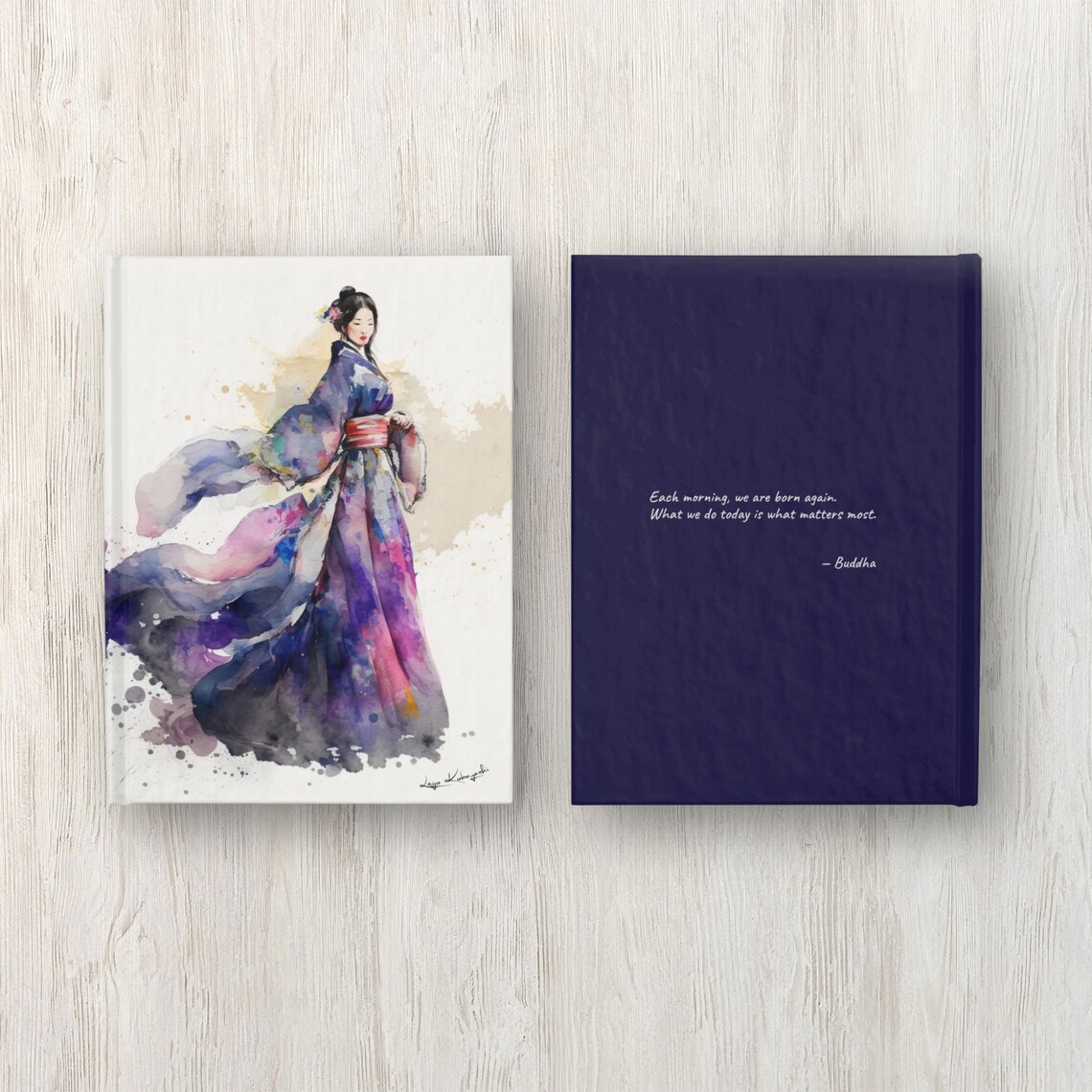 Personalized Geisha Kimono Art Print, Japanese Gift - Image 3