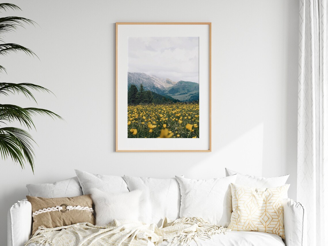 Mountain Print, Modern Minimalist Art Poster - Image 2