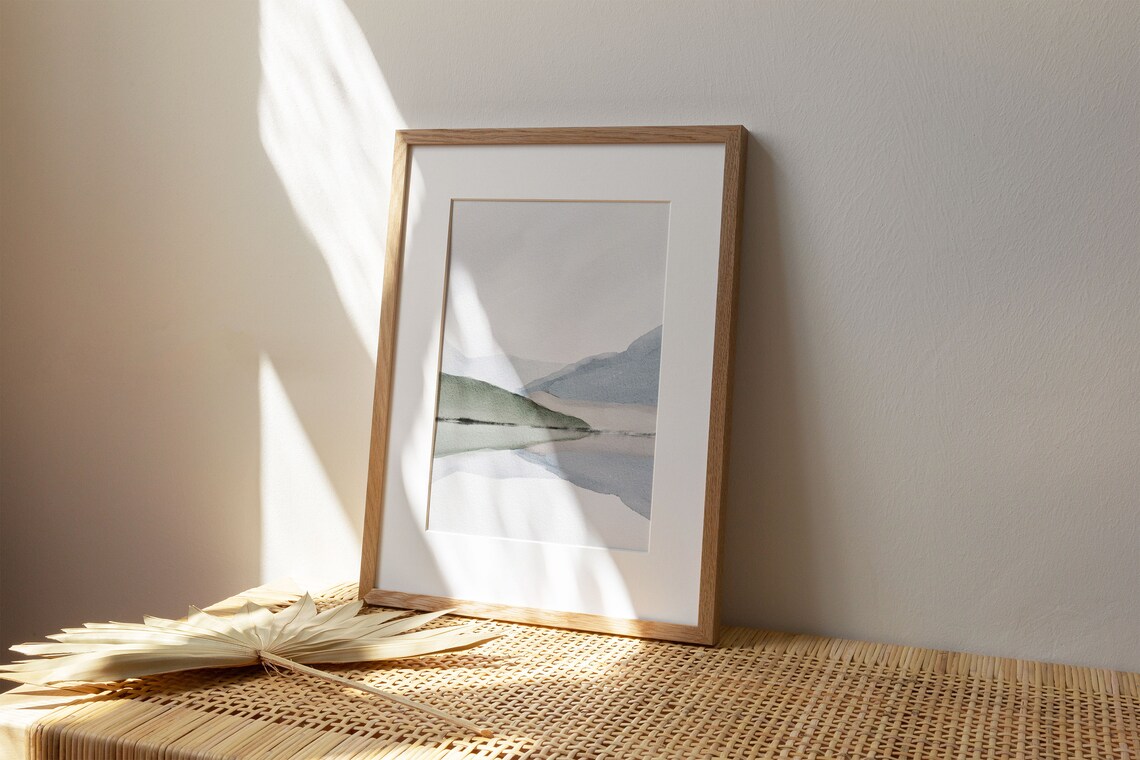Watercolor Abstract Poster, Modern Minimalist Art Print - Image 3