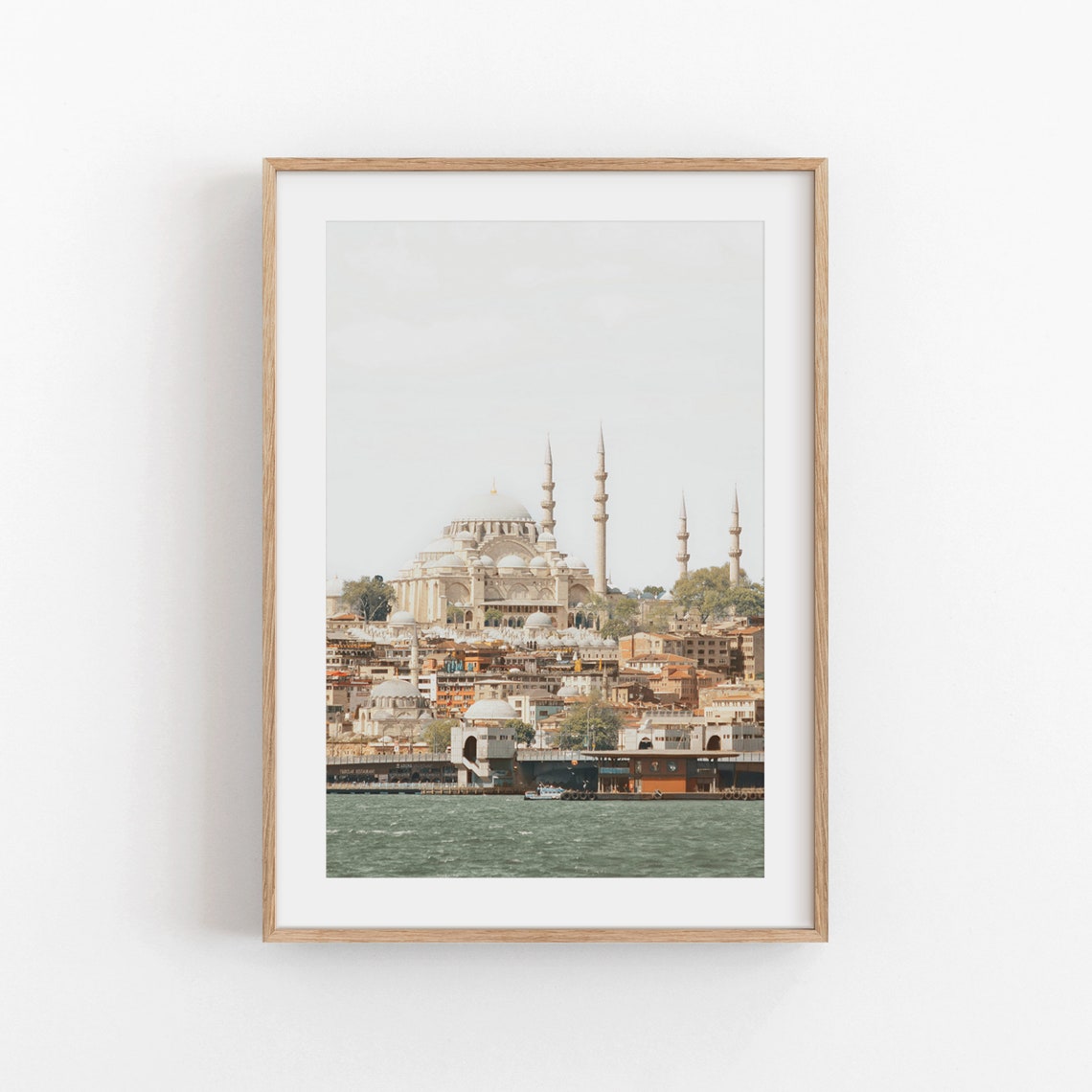 Istanbul Mosque Skyline Minimalist City Photography Wall Art