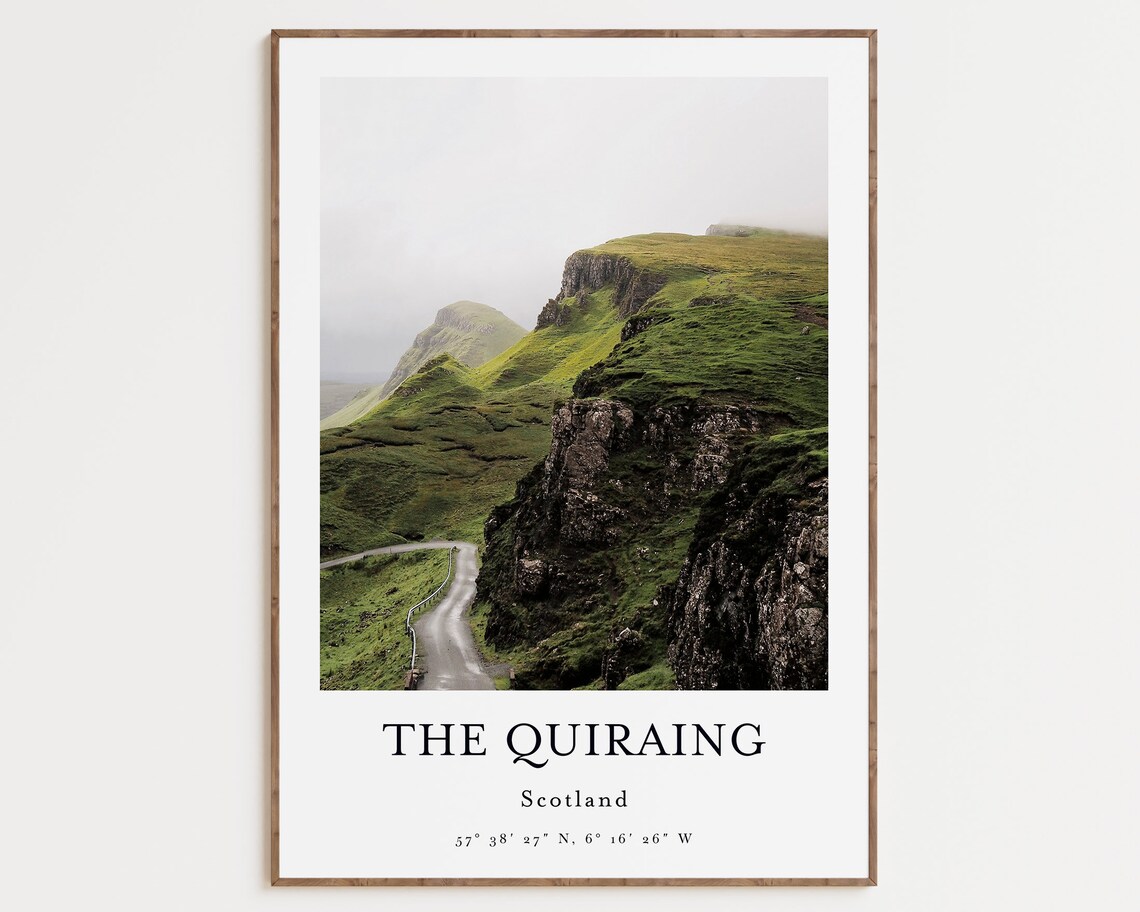 Scotland Travel Poster, Nature Wall Art Print
