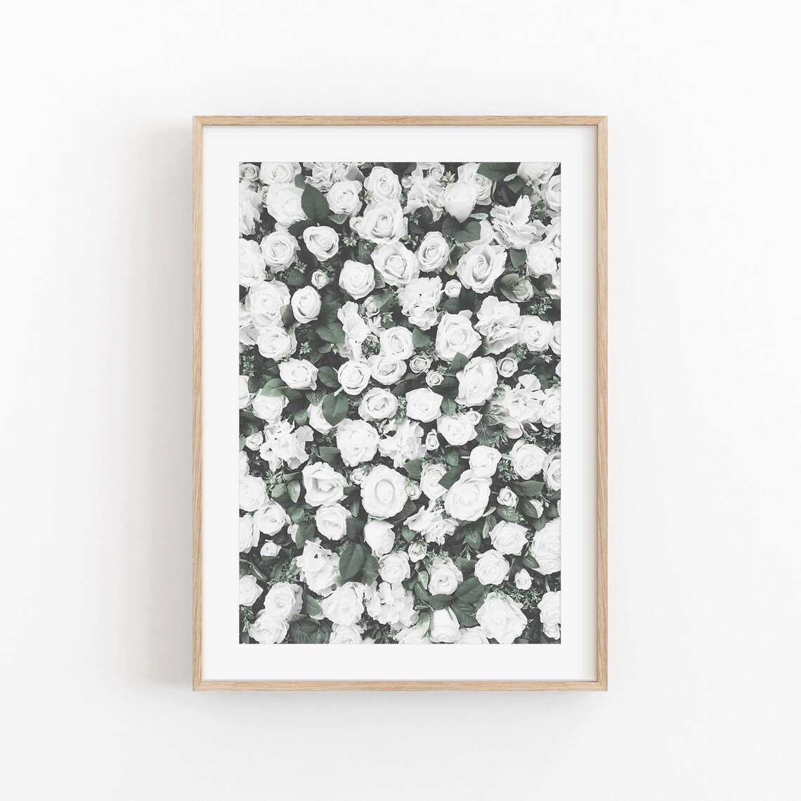 Roses Art Print, Floral Farmhouse Wall Decor