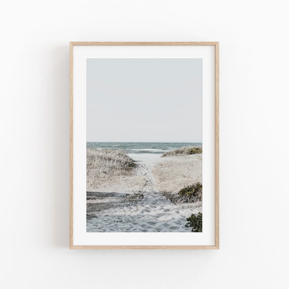 Denmark Scandinavian Baltic Beach Travel Poster