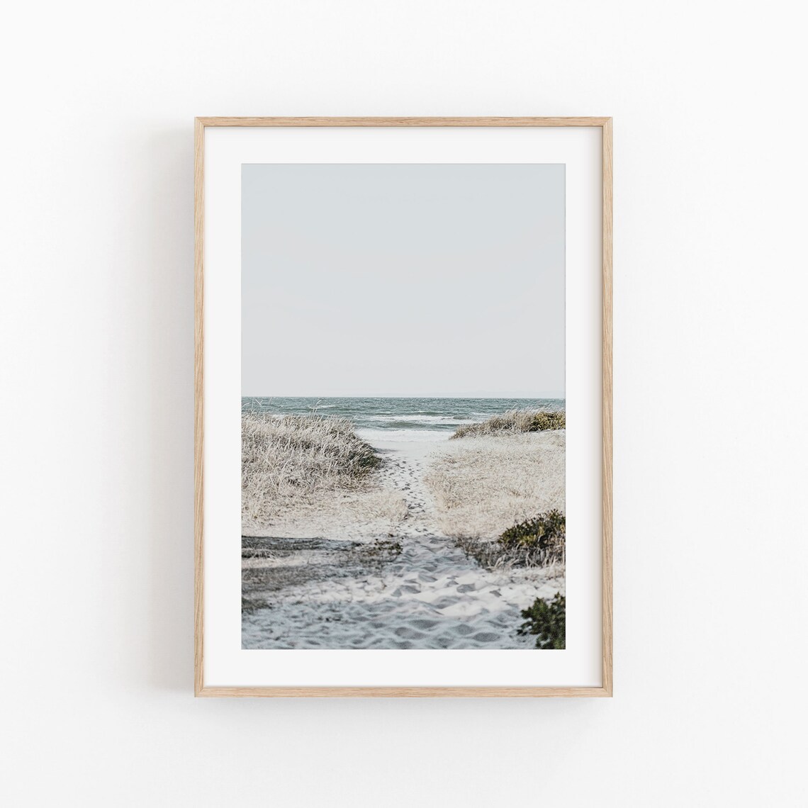 Denmark Scandinavian Baltic Beach Travel Poster