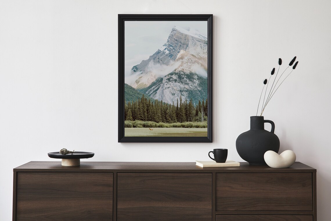 Nature Print Instant Art Lake Landscape Poster - Image 3