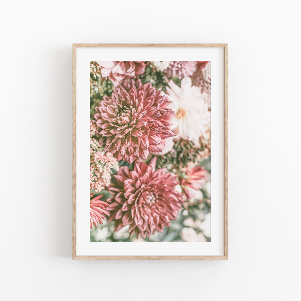 Flowers Botanical Wall Art, Living Room Decor