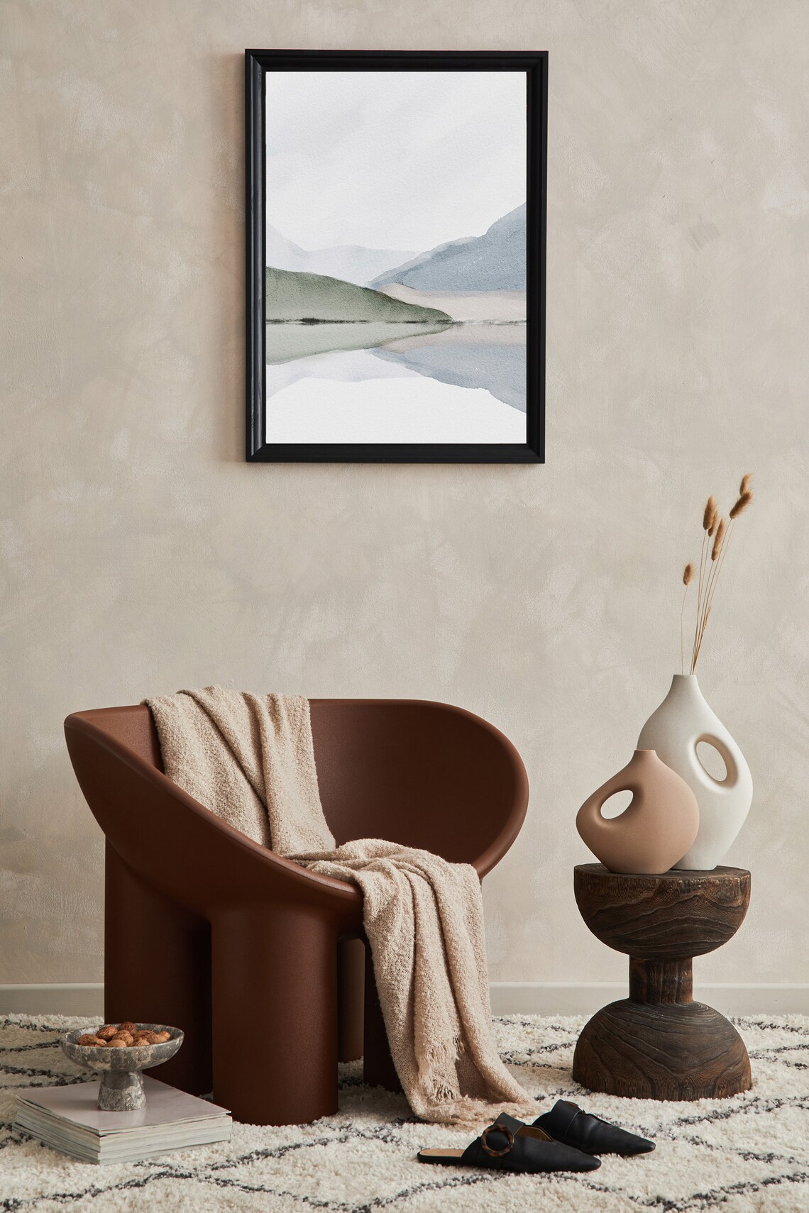 Watercolor Abstract Poster, Modern Minimalist Art Print - Image 2