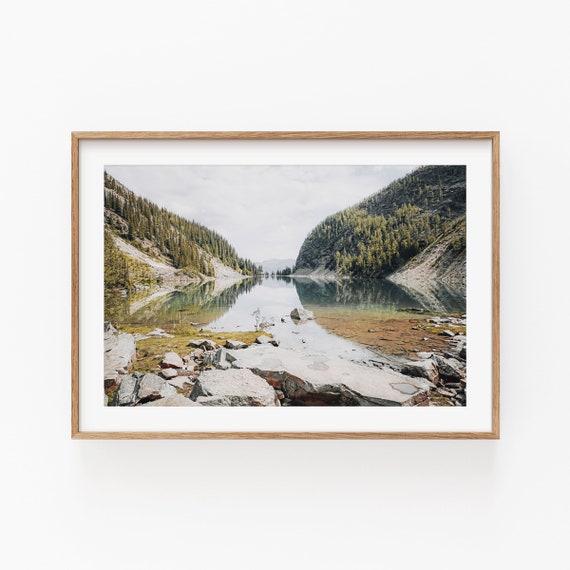 Nature Landscape Art Print, Modern Minimalist Poster