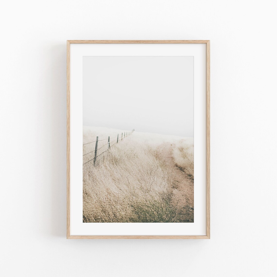 Farmhouse Nature Landscape Wall Art Print