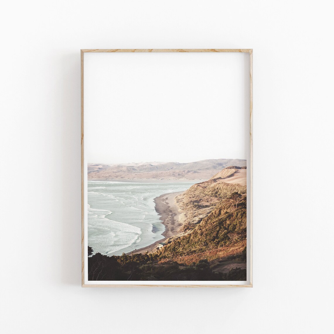 Lake Nature Modern Minimalist Landscape Art Print - Image 2