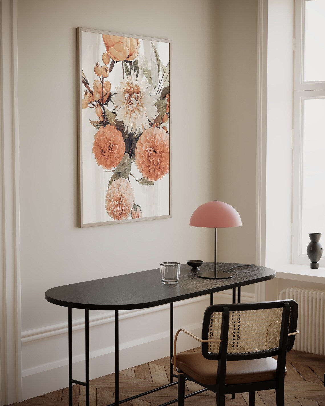 Summer Flowers Botanical Print, Modern Minimalist - Image 2