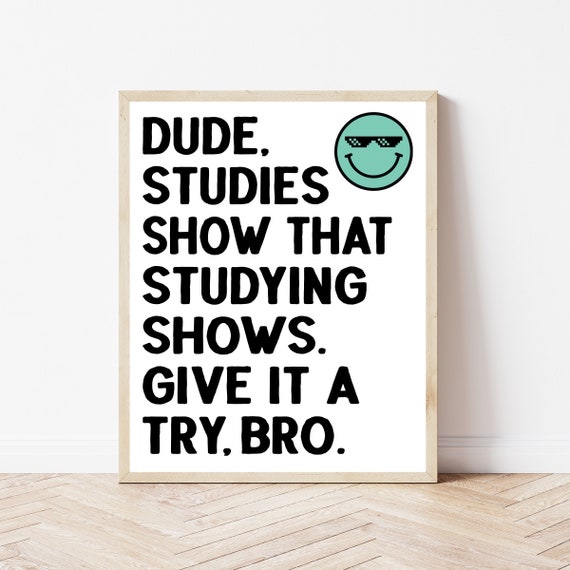 High School Classroom Poster Funny Math Print Science Class Decor 7th 8th 9th 10th Grade Sign Middle Teacher Fifth Sixth
