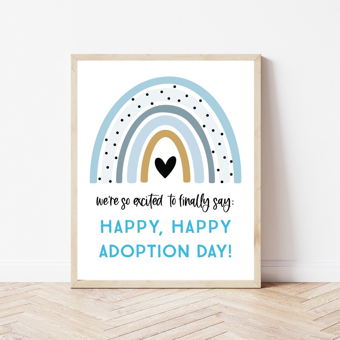 Boy Adoption Gift, Gotcha Day Family Wall Art
