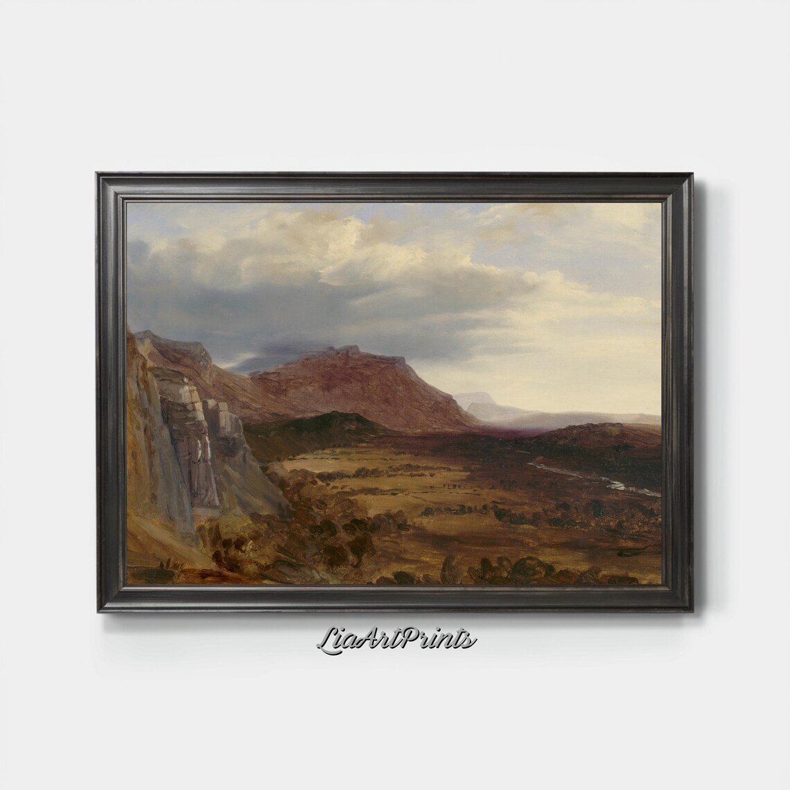 Majestic Mountain Valley Landscape, Rustic Nature - Image 3