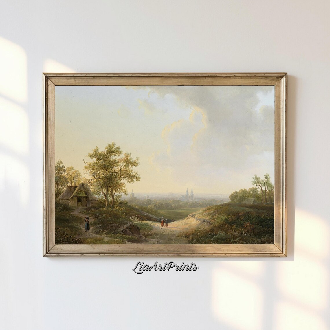 Pastoral Landscape, Serene Countryside Art Print