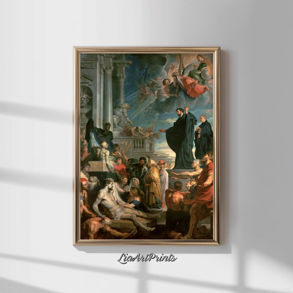 Rubens Miracles Of Saint Francis Xavier Baroque Religious Scene Poster