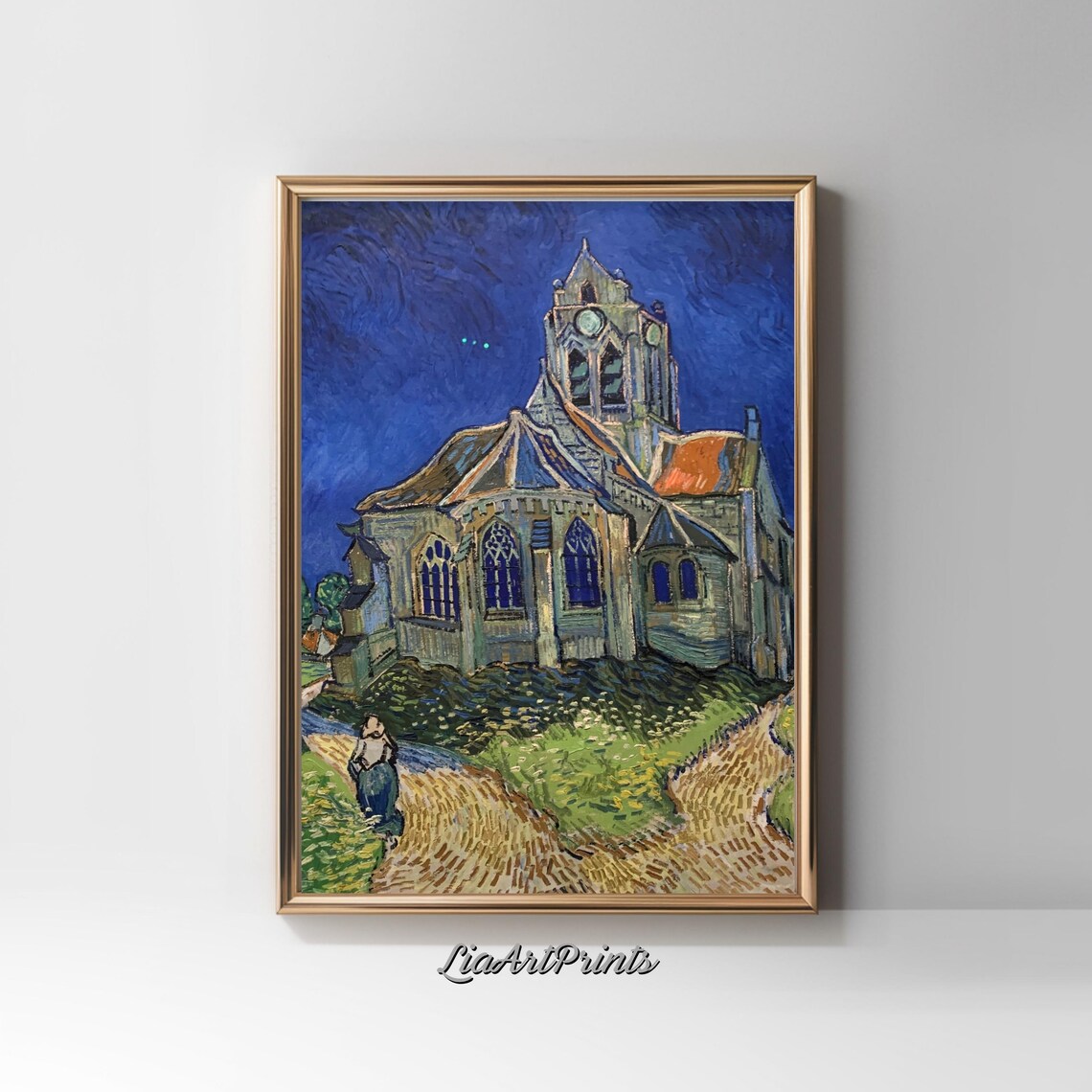 The Church At Night, Expressionist Gothic Scene - Image 4