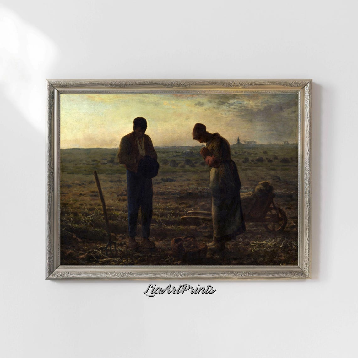 Jean Francois Millet The Angelus Praying Peasants Field Poster - Image 5