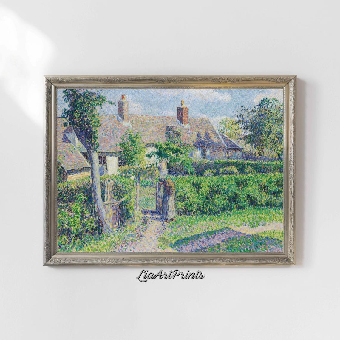Impressionist Cottage Garden Path Sunlit Rustic Home Decor Poster - Image 5