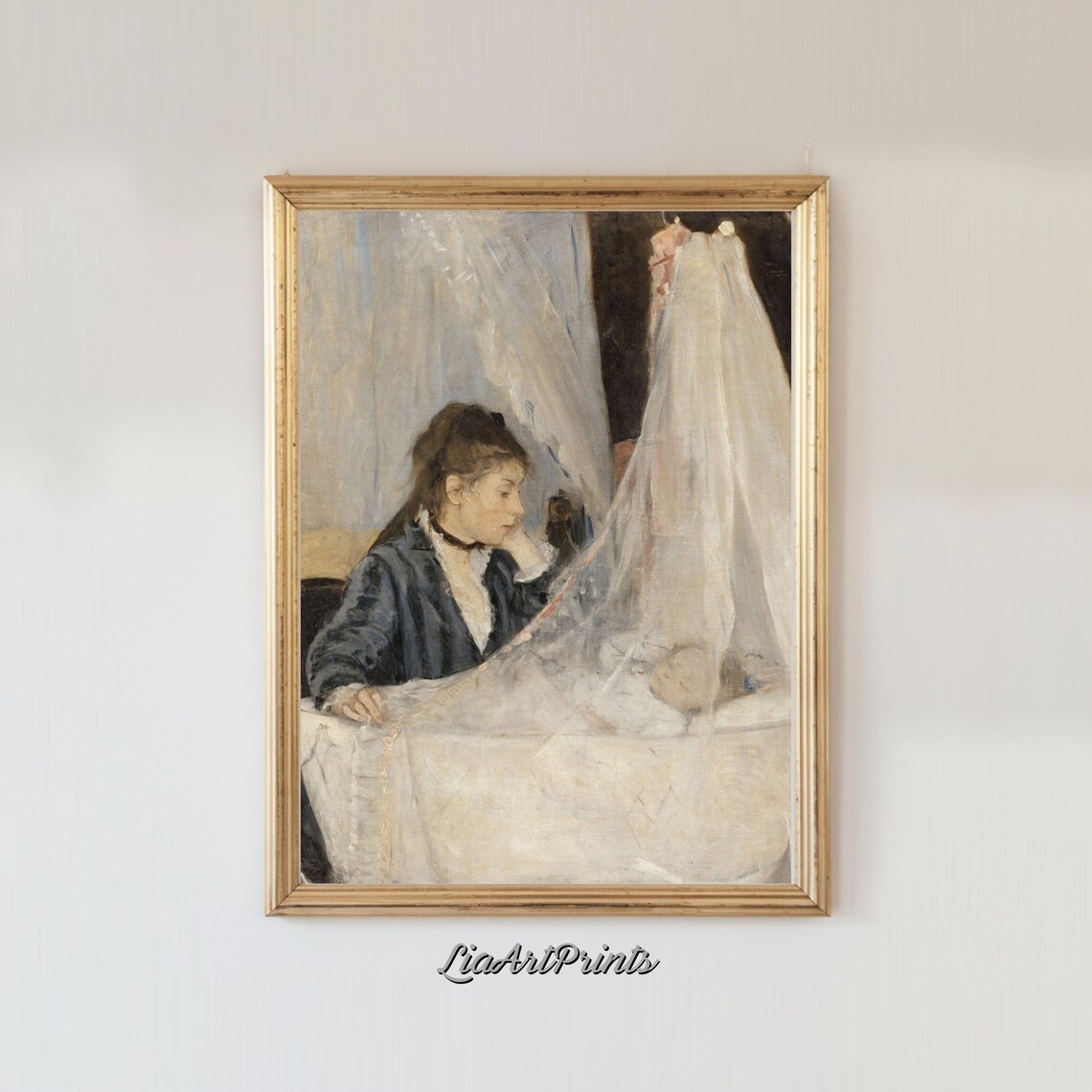Berthe Morisot The Cradle Impressionist Mother Baby Nursery Poster - Image 4