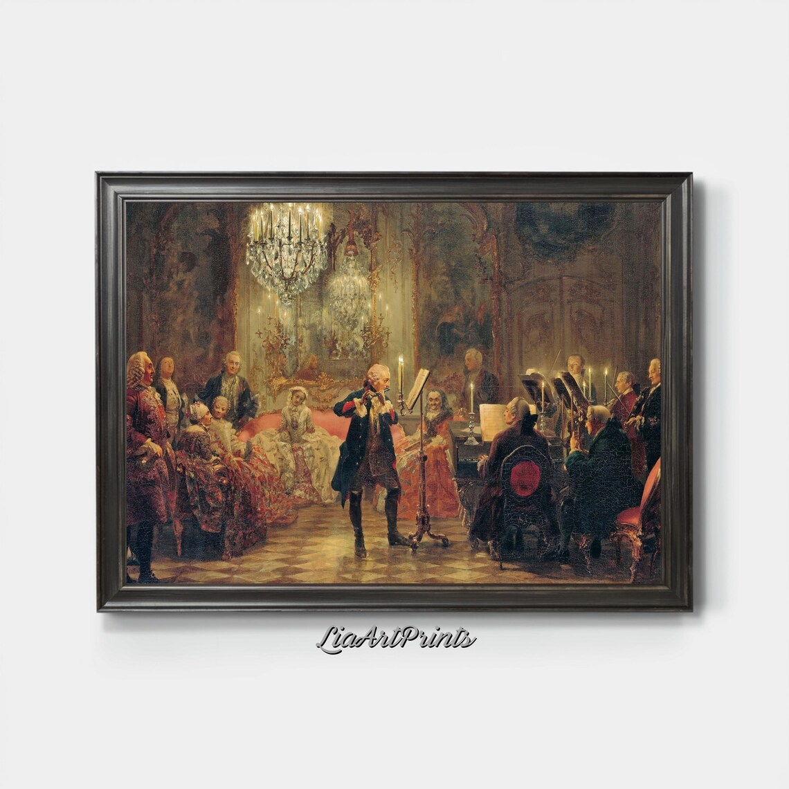 Classical Concert Salon Candlelit Violin Vintage Music Performance Poster - Image 3