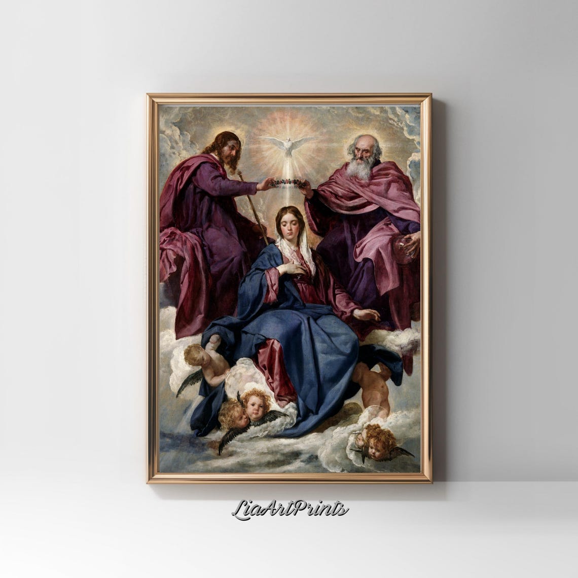 Coronation Of The Virgin Mary Diego Velazquez Spanish Baroque Poster - Image 2