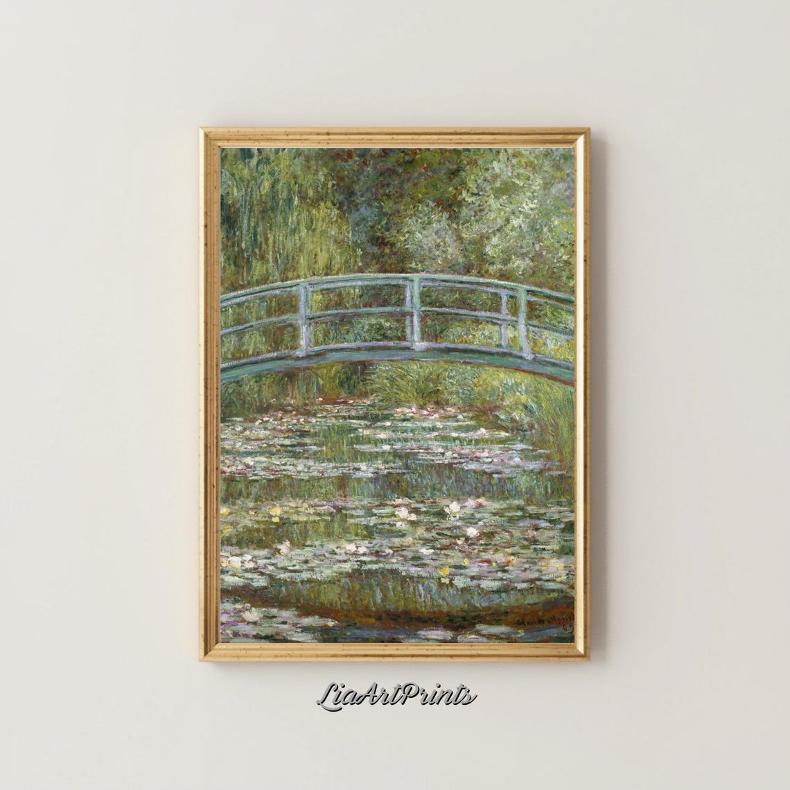 Antique Rustic Muted Landscape Painting Vintage Neutral Wall Art Antique Landscape Art Wall Art - Image 4
