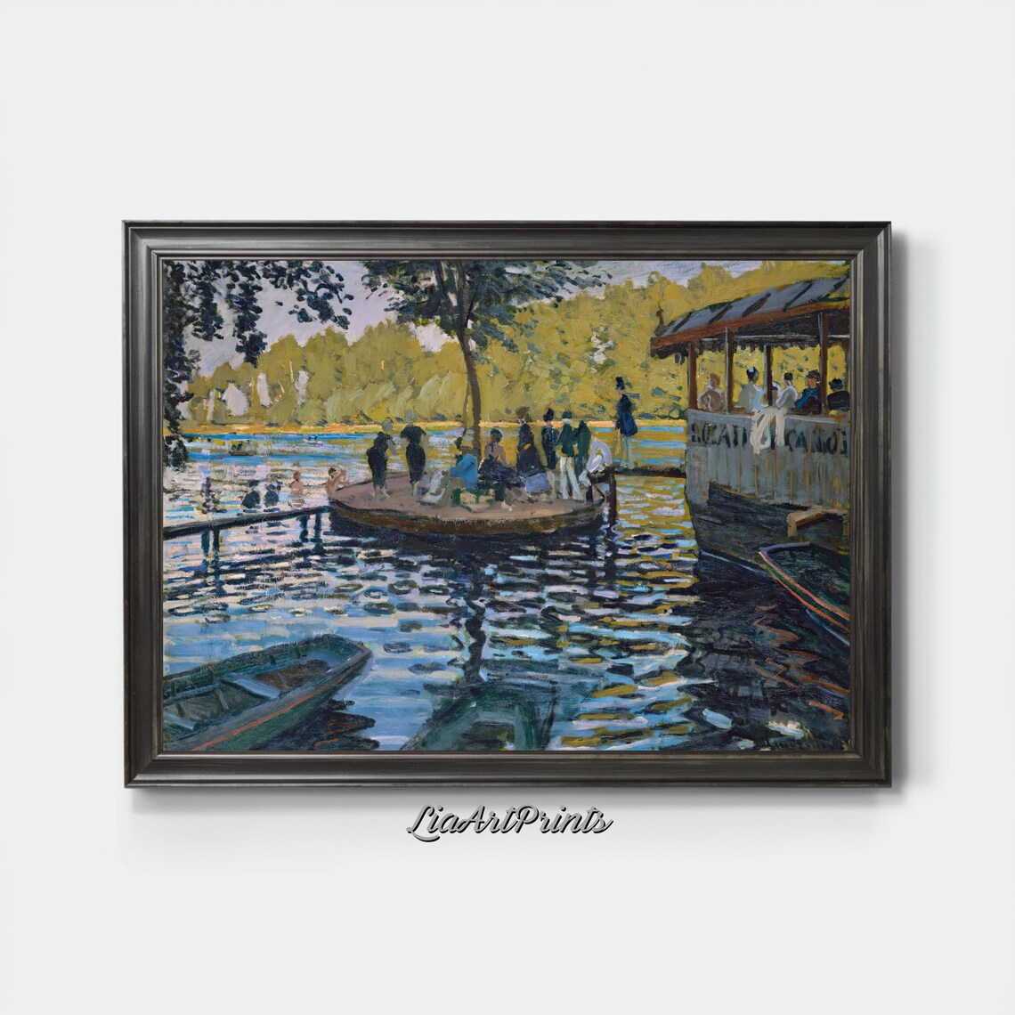 Impressionist Boating Scene, Classic French Art Print - Image 3