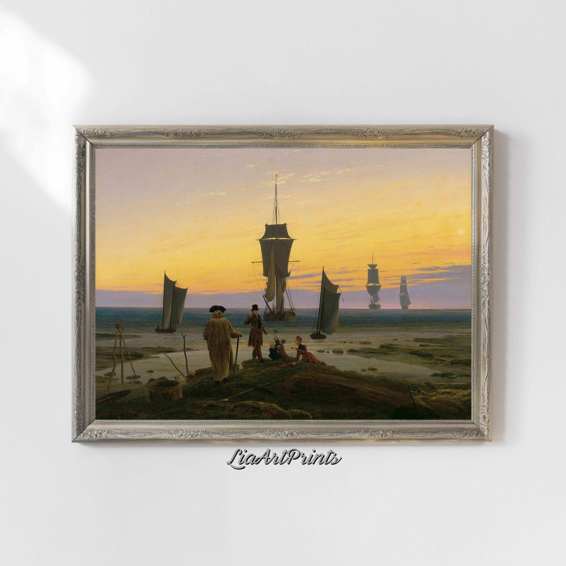 Caspar David Friedrich The Stages Of Life Sunset Ships Romantic Poster - Image 4