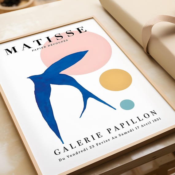 Henri Matisse Poster Exhibition Gallery Print Classic Art Fauvism Painting