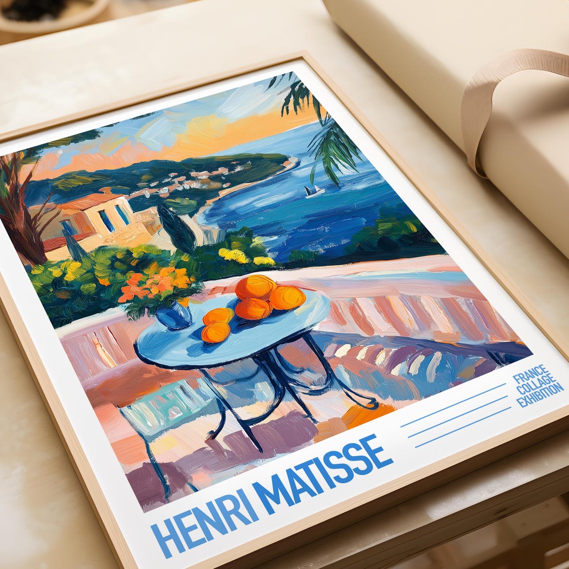Henri Matisse Coastal Terrace Oranges France Exhibition Poster