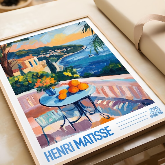 Henri Matisse Coastal Terrace Oranges France Exhibition Poster