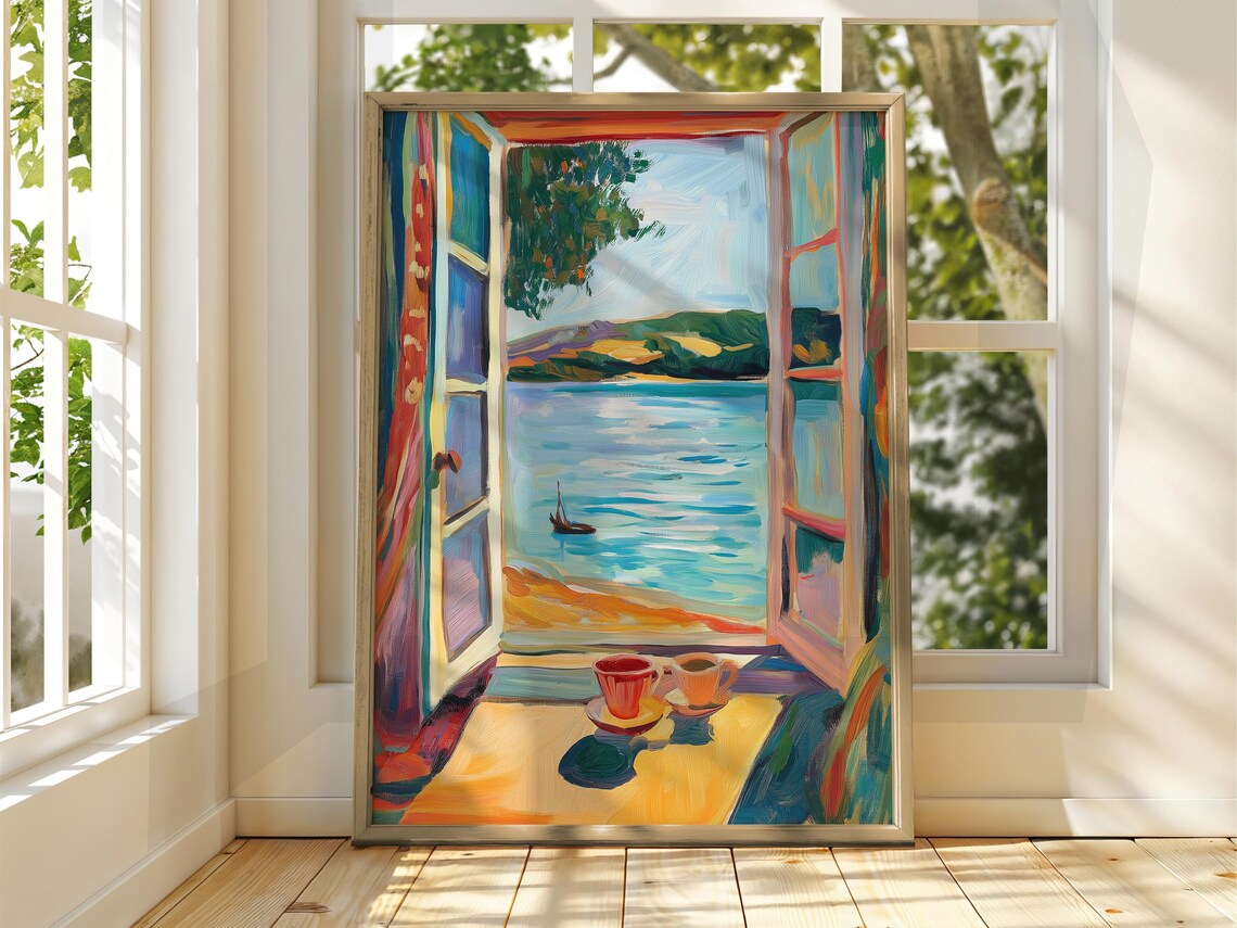 Henri Matisse Sea Window Exhibition Poster