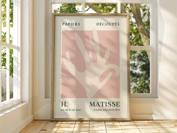 Henri Matisse Blush Hand Shape Papiers Decoupes 1955 Art Poster