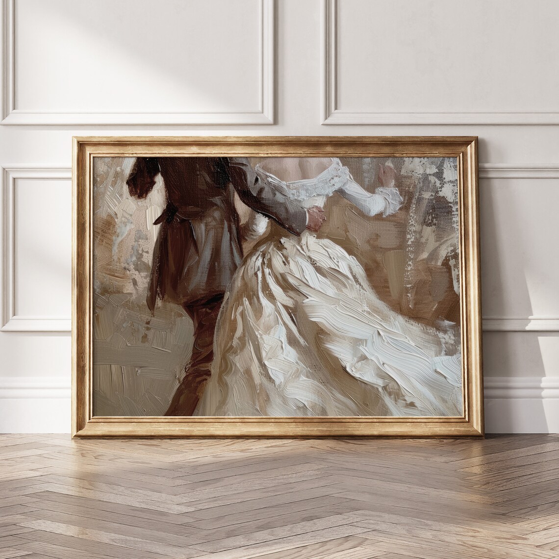 Victorian Dancing Couple Vintage Romantic Art Print - Image 5